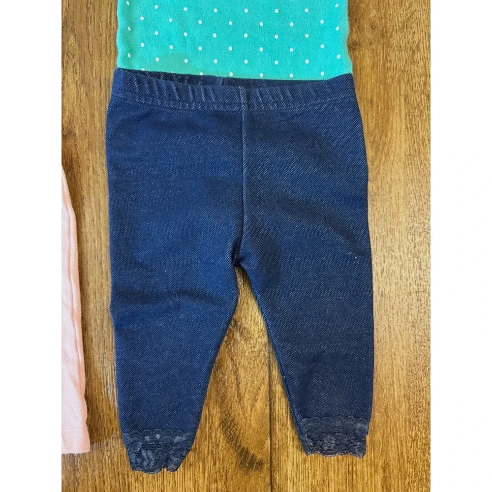 Carters Baby Girl 3 Months Clothes Lot Outfits Leggings Pants Shirts‎ Bodysuits